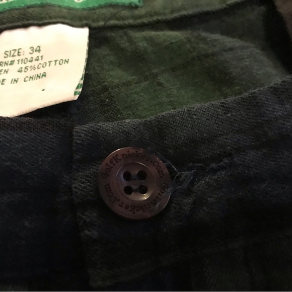 GolfKnickers Green Linen-Cotton/Linen  Pants - Picture 6 of 10